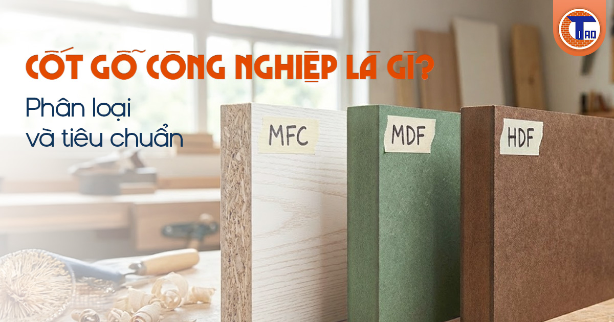 Các loại cốt gỗ công nghiệp phổ biến nhất hiện nay bao gồm MFC, MDF và HDF.